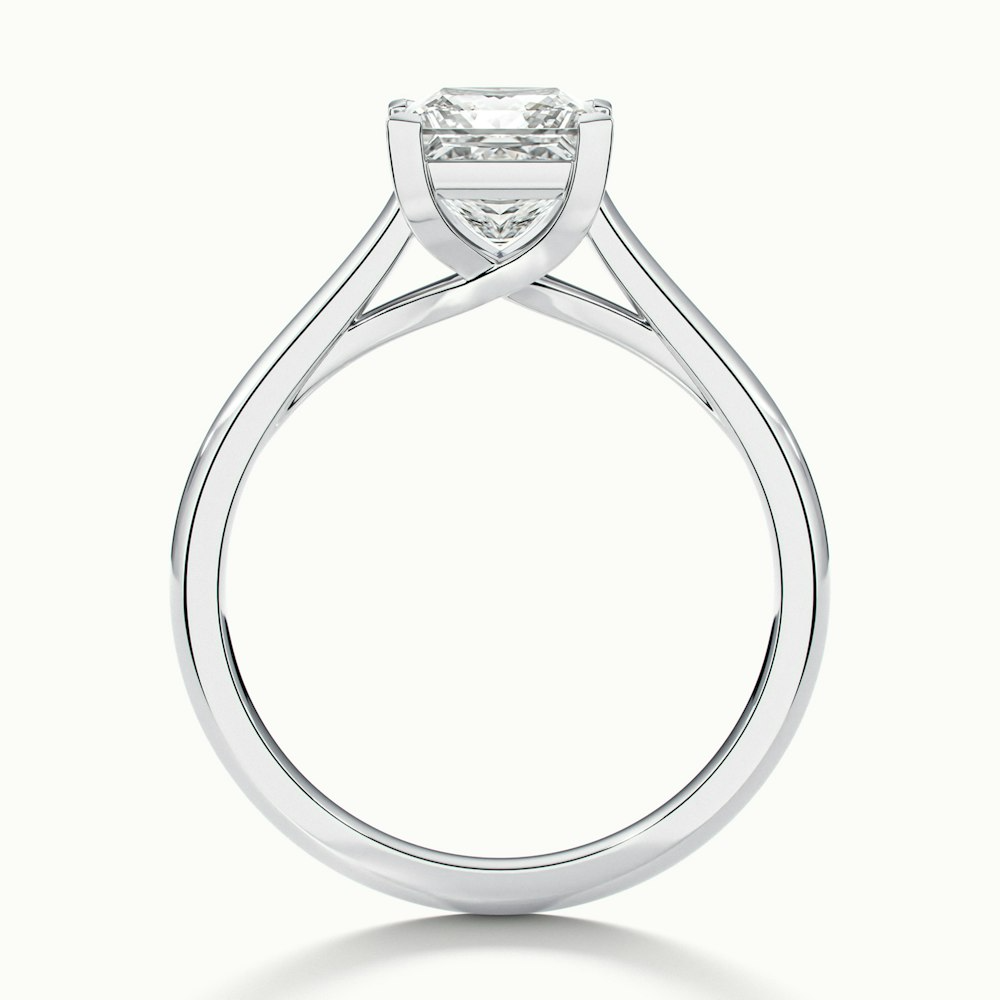 Amaya 2 Carat Princess Cut Solitaire Lab Grown Diamond Ring in 14k White Gold