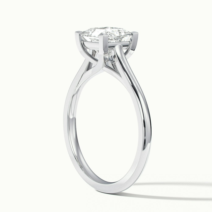 Kai 1 Carat Princess Cut Solitaire Moissanite Engagement Ring in 14k White Gold
