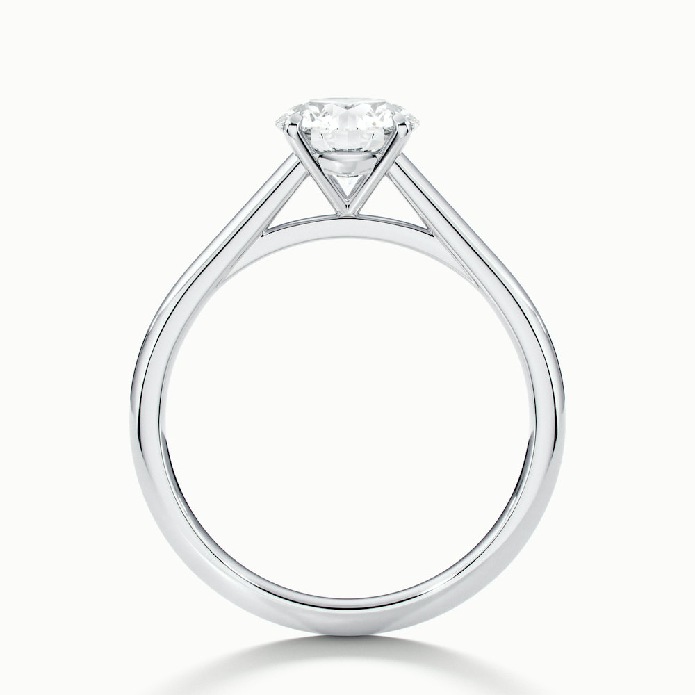 Anika 2.5 Carat Round Cut Solitaire Lab Grown Diamond Ring in 10k White Gold