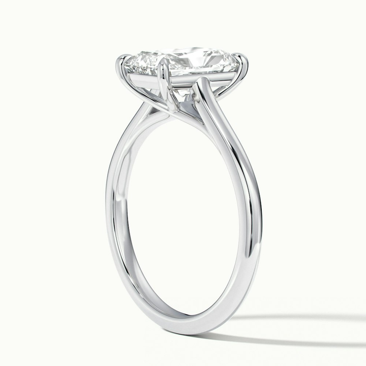 Daisy 2 Carat Radiant Cut Solitaire Lab Grown Diamond Ring in Platinum