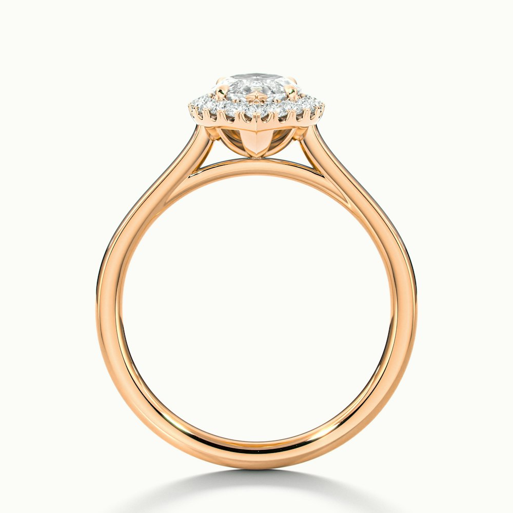 Anaya 3.5 Carat Marquise Halo Lab Grown Diamond Ring in 10k Rose Gold